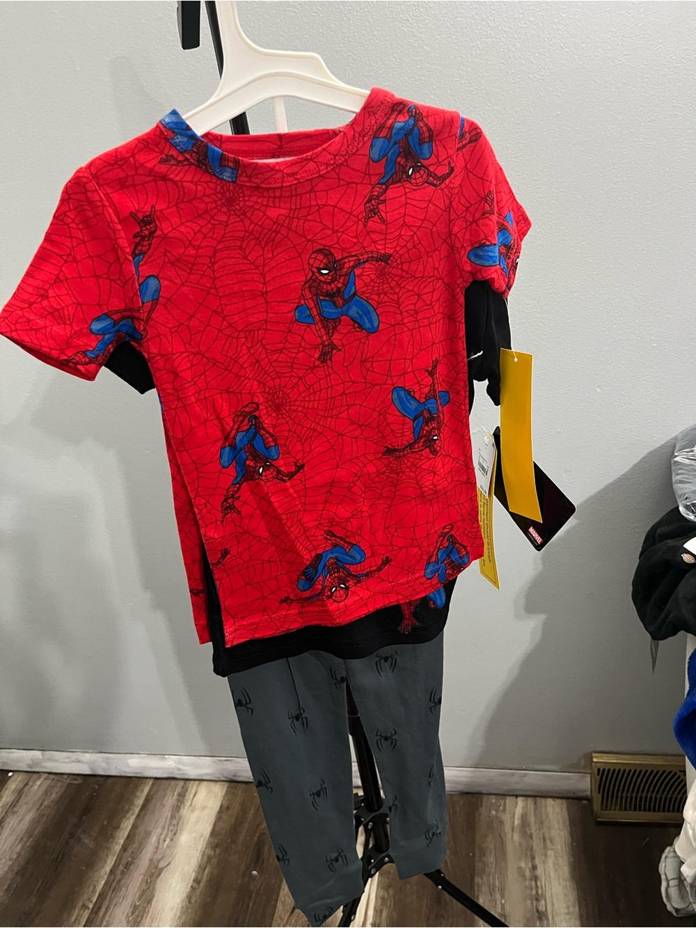 Marvel Red & Blue Spider-Man Short Sleeve 4 piece Pajama Set